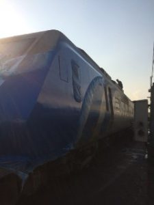 رنگ امیزی قطارهای پرسرعت پردیس توسط کیان صنعت شهباز